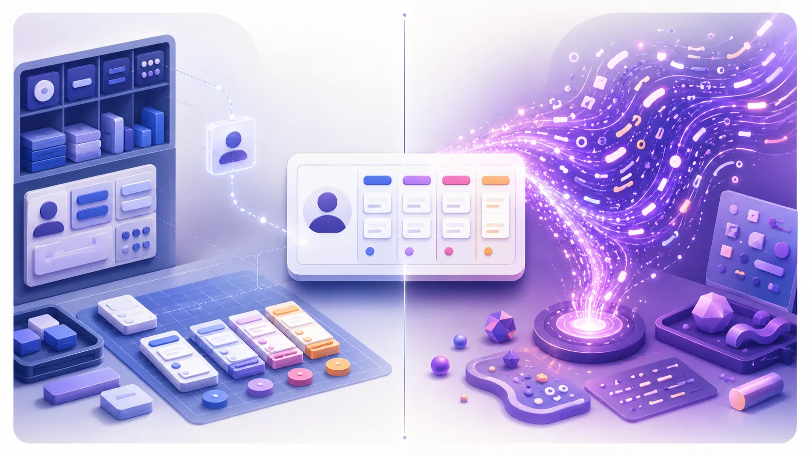 Comparaison entre vibe coding et no-code, deux ateliers construisant la même application CRM